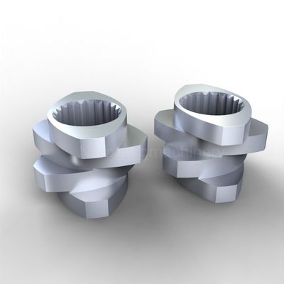 Roestvrij 0,02 mm Tolerantie Spline Kneading Blcok Verwarming Voor Twin Screw Extruder