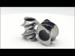 Op maat gemaakte tweeschroeftransitieelementen Extruder Schroef zandblaaspoeling voor kunststoffen